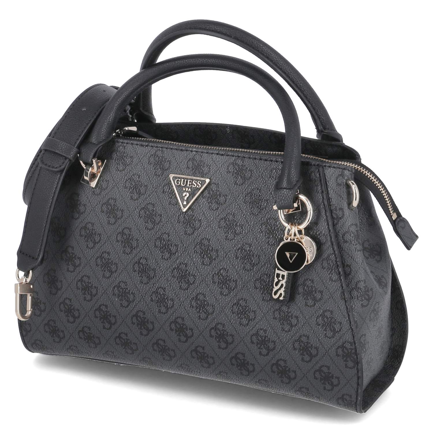 Luxury Satchel NOELLE - coal logo