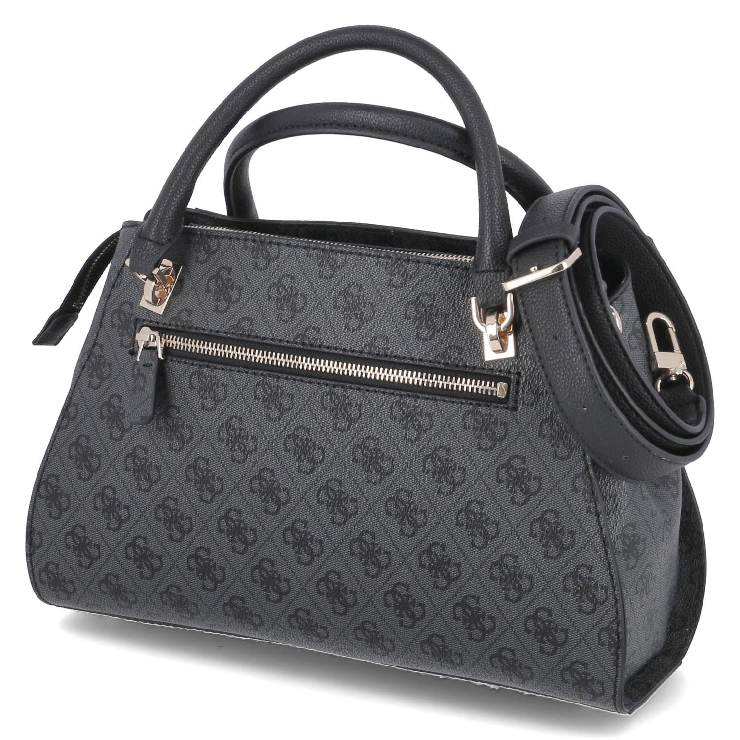 Luxury Satchel NOELLE - coal logo