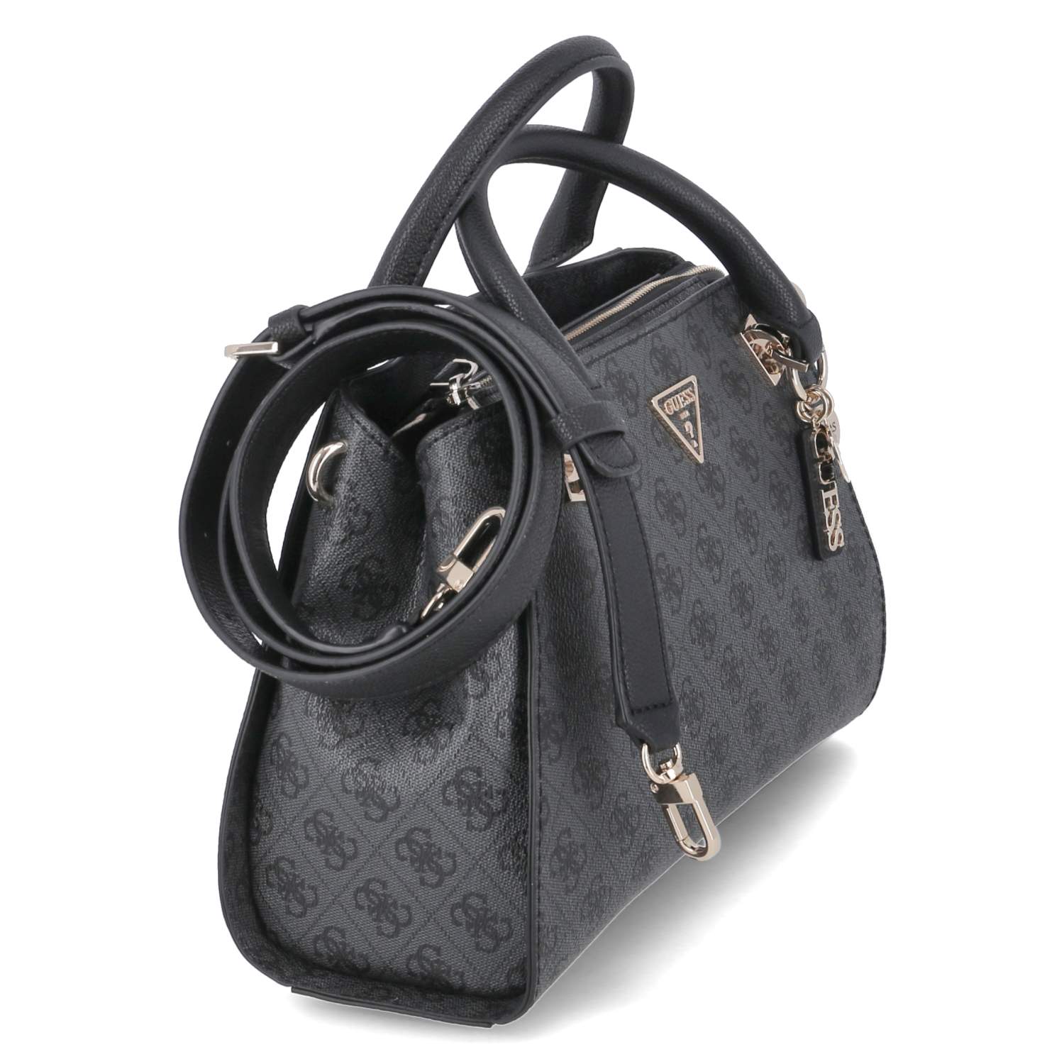 Luxury Satchel NOELLE - coal logo