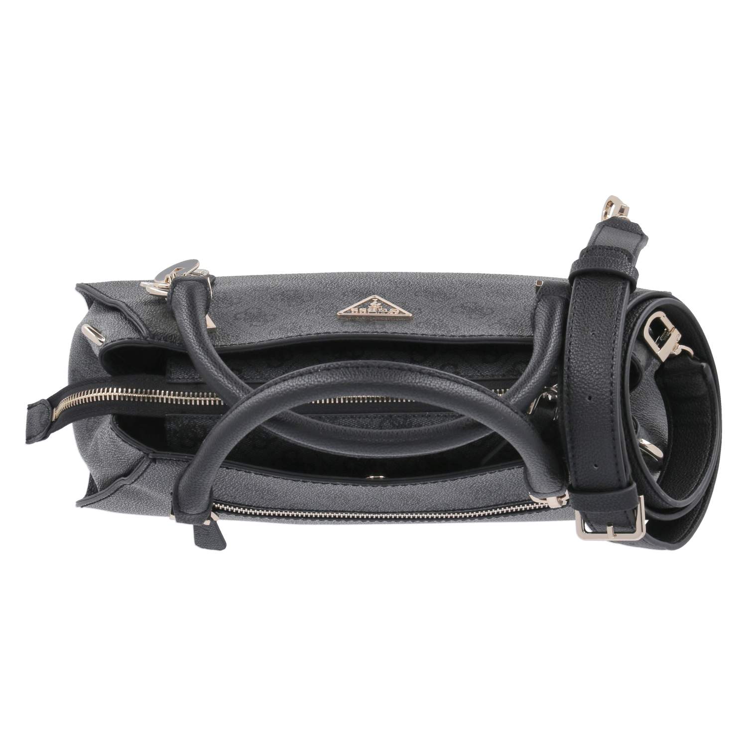 Luxury Satchel NOELLE - coal logo