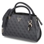 Luxury Satchel NOELLE - coal logo