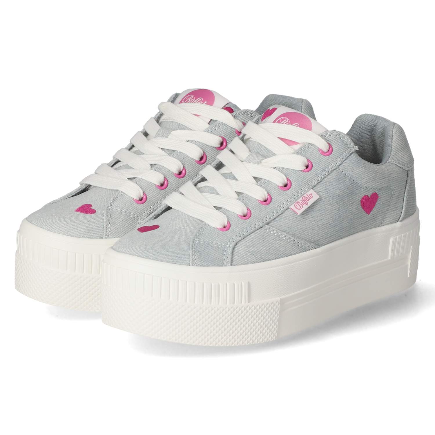 Low Sneaker PAIRED HEART - blue/pink