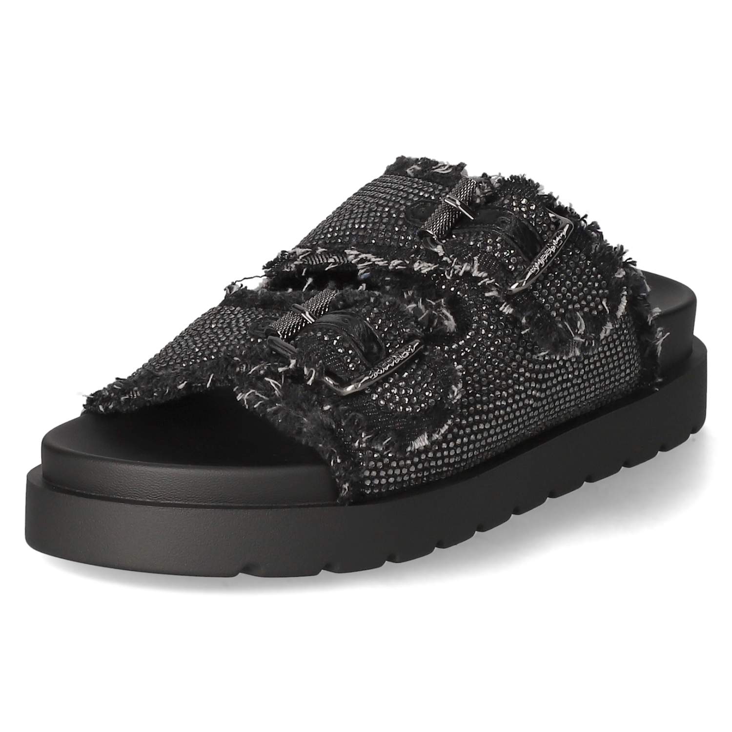 Pantoletten EVE ARI SPARK - black/grey