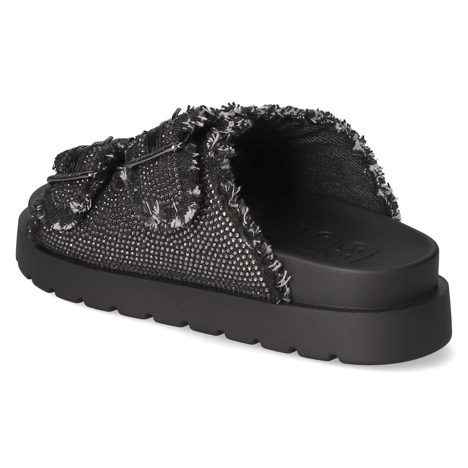 Pantoletten EVE ARI SPARK - black/grey