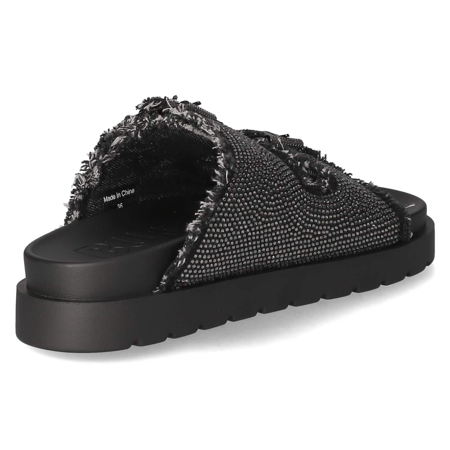 Pantoletten EVE ARI SPARK - black/grey