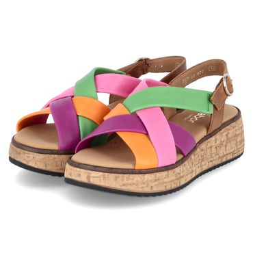 Sandalen - carot/pink/gre/cam