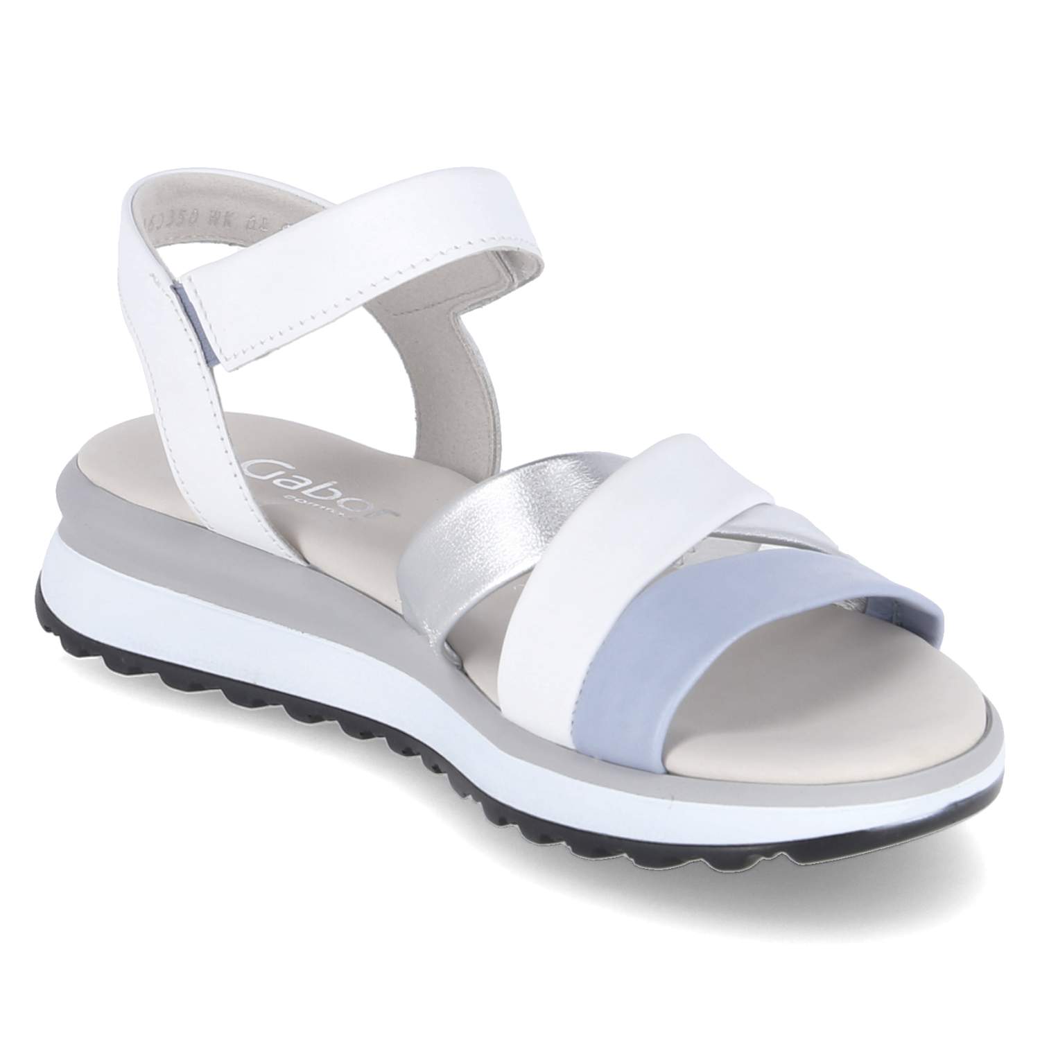 Sandalen - sky/silber/weiss