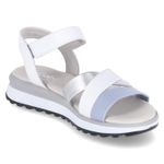 Sandalen - sky/silber/weiss