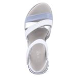 Sandalen - sky/silber/weiss