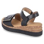 Sandalen - schwarz (uni+gold)