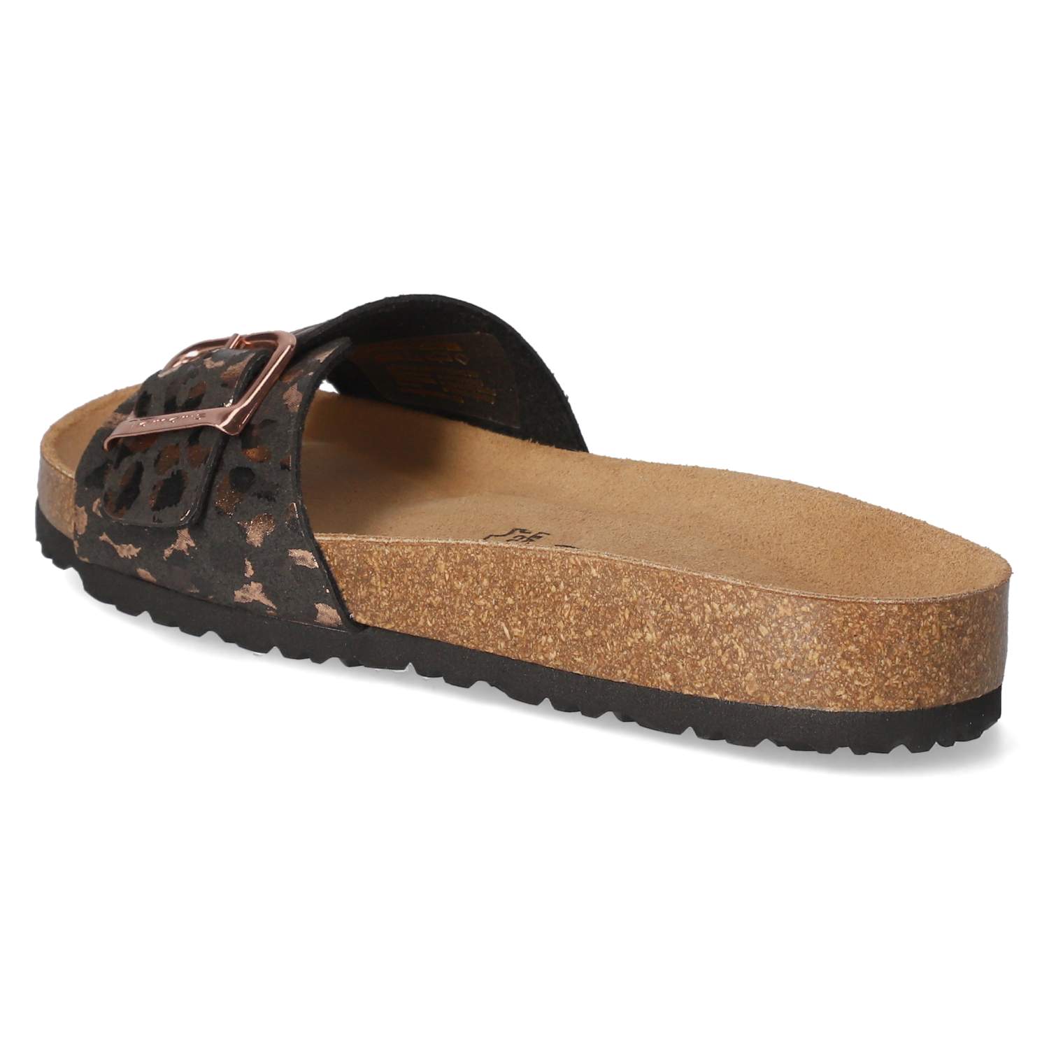 Pantoletten - black/leopard