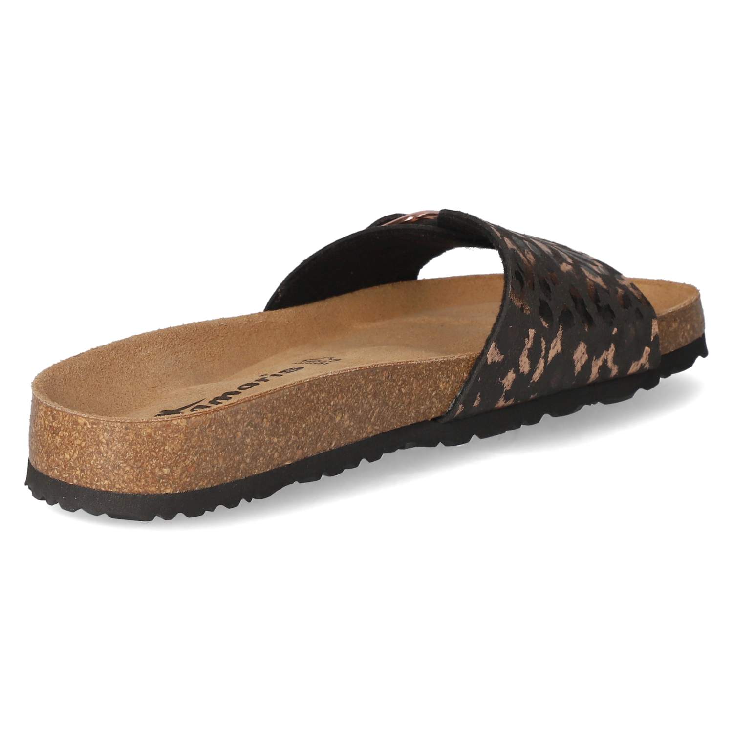 Pantoletten - black/leopard