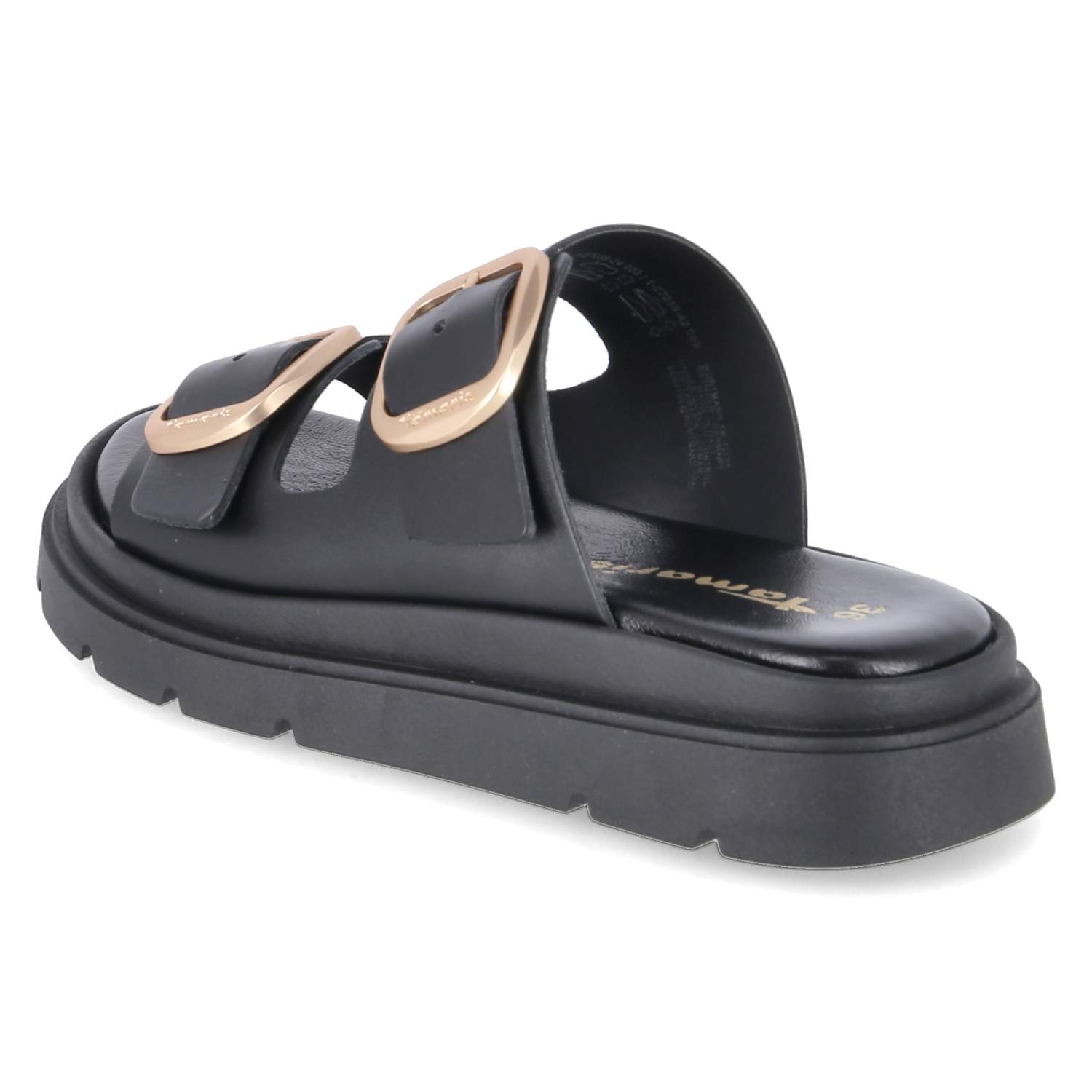 Pantoletten - black leather