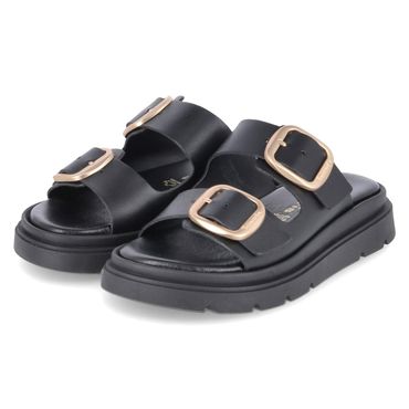Pantoletten - black leather