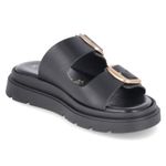 Pantoletten - black leather