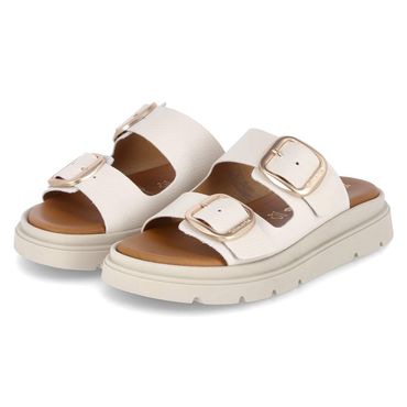Pantoletten - ivory leather