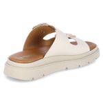Pantoletten - ivory leather