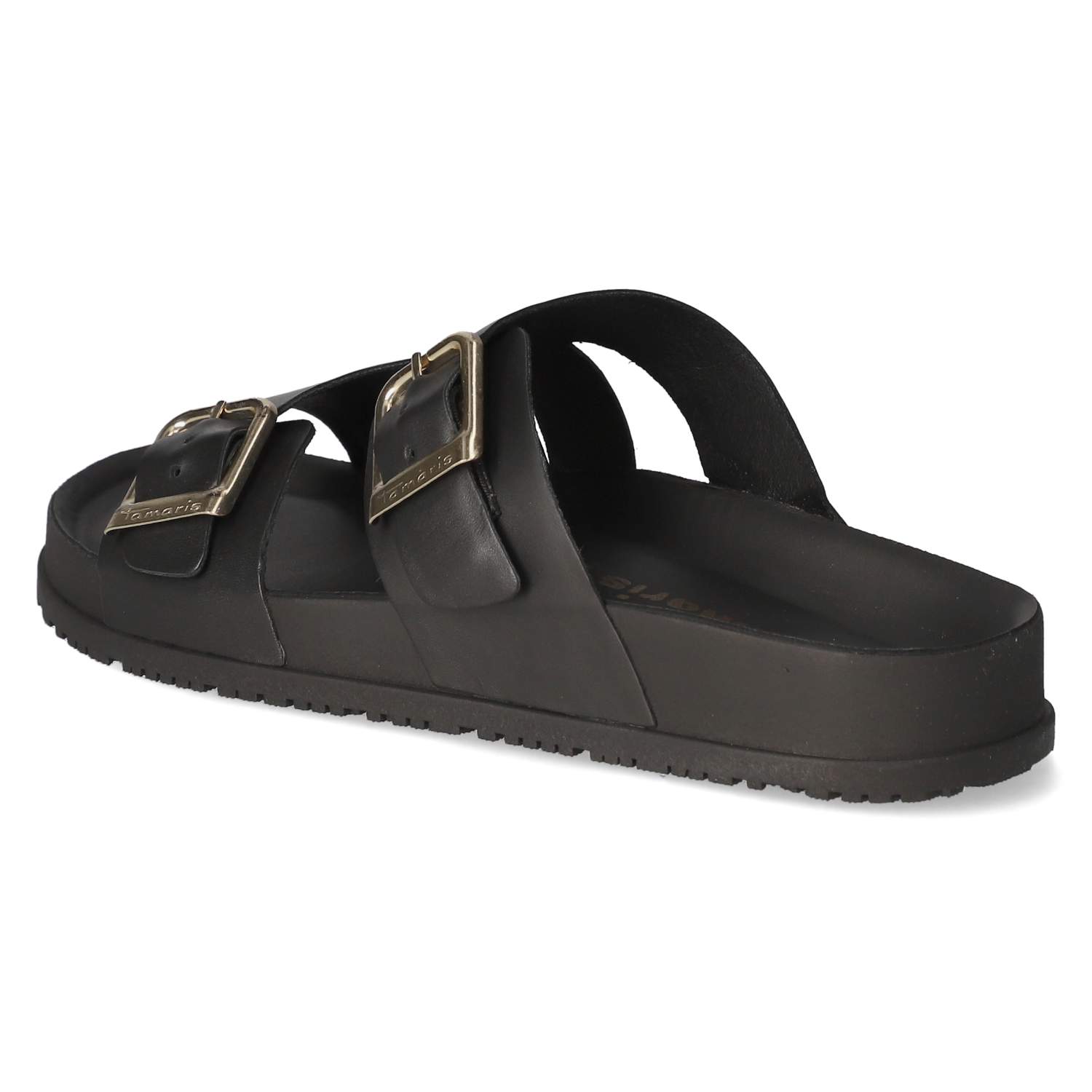 Pantoletten - black leather