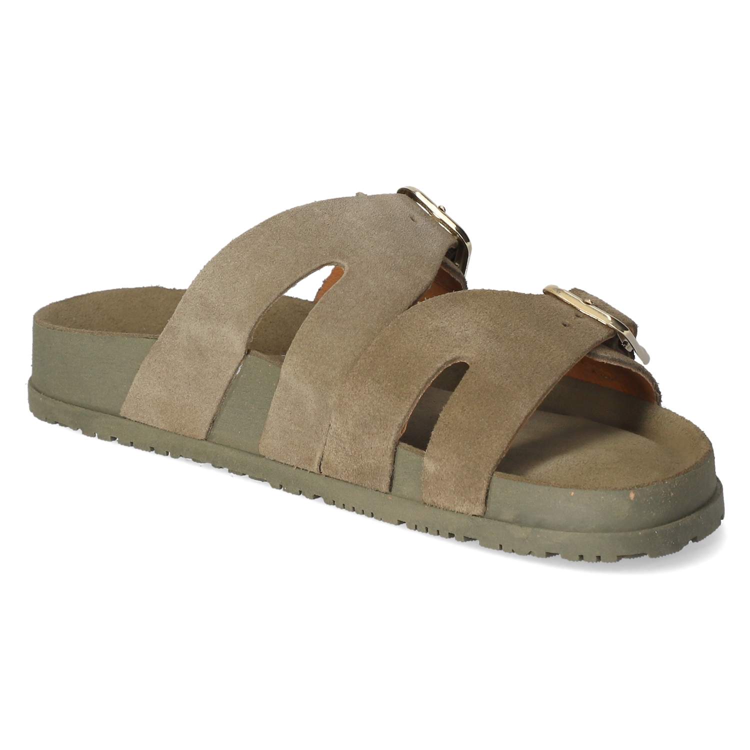 Pantoletten - olive
