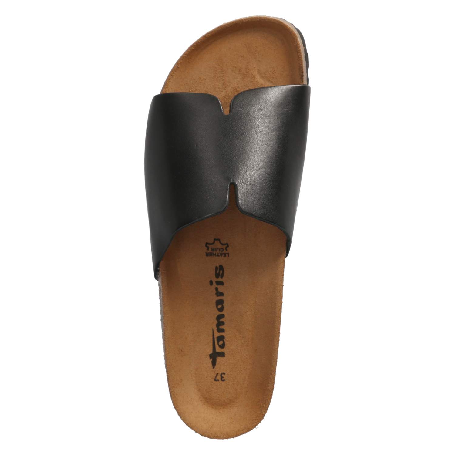 Pantoletten - black leather