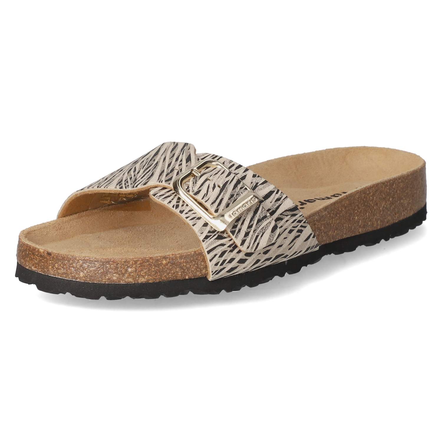 Pantoletten - beige comb