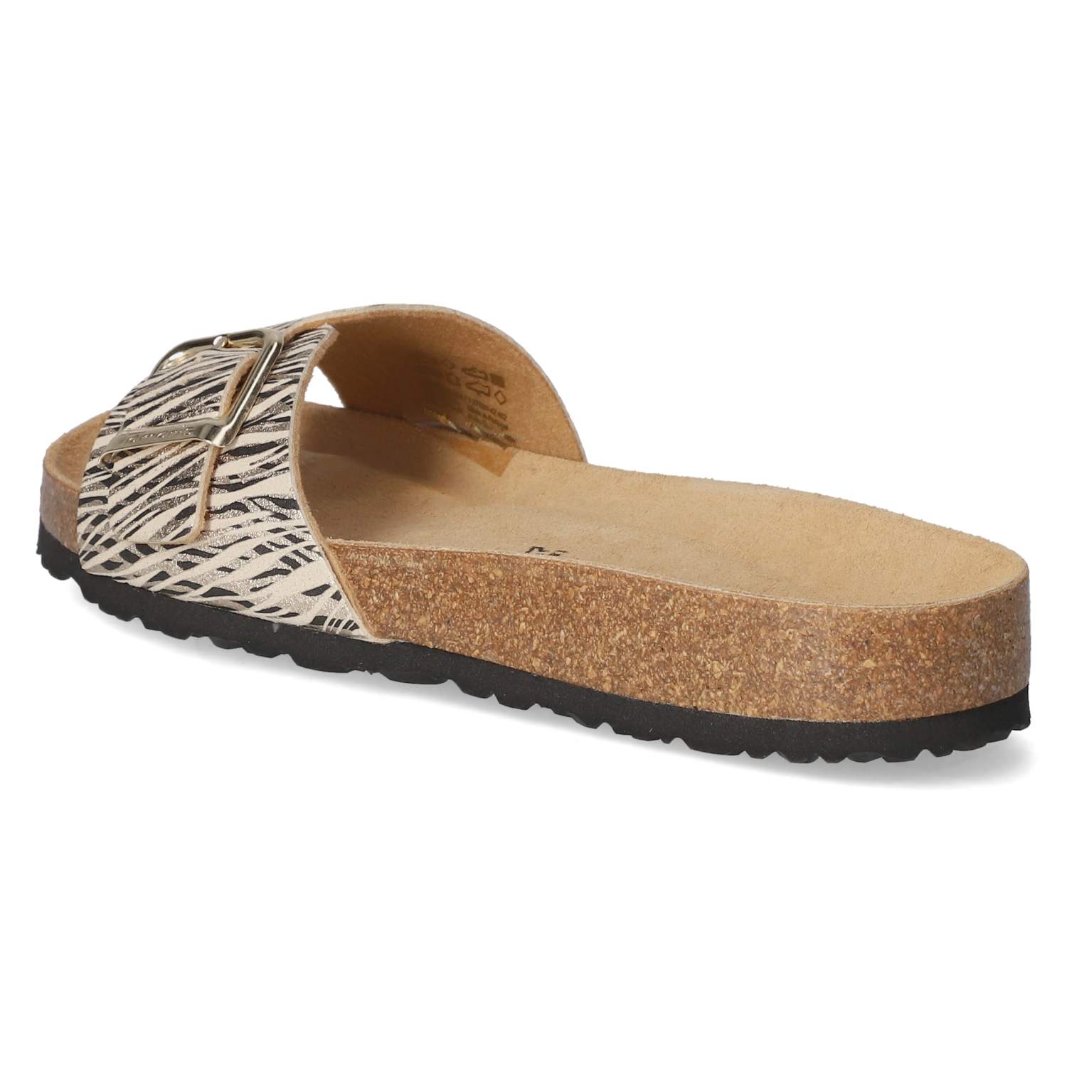 Pantoletten - beige comb