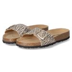 Pantoletten - beige comb