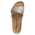 Pantoletten - beige comb