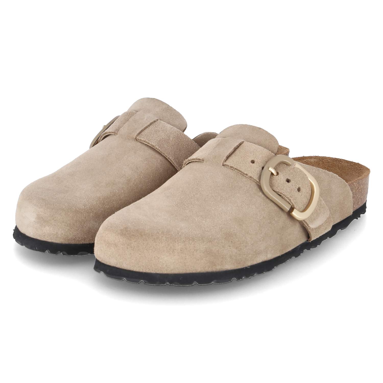 Clogs - taupe