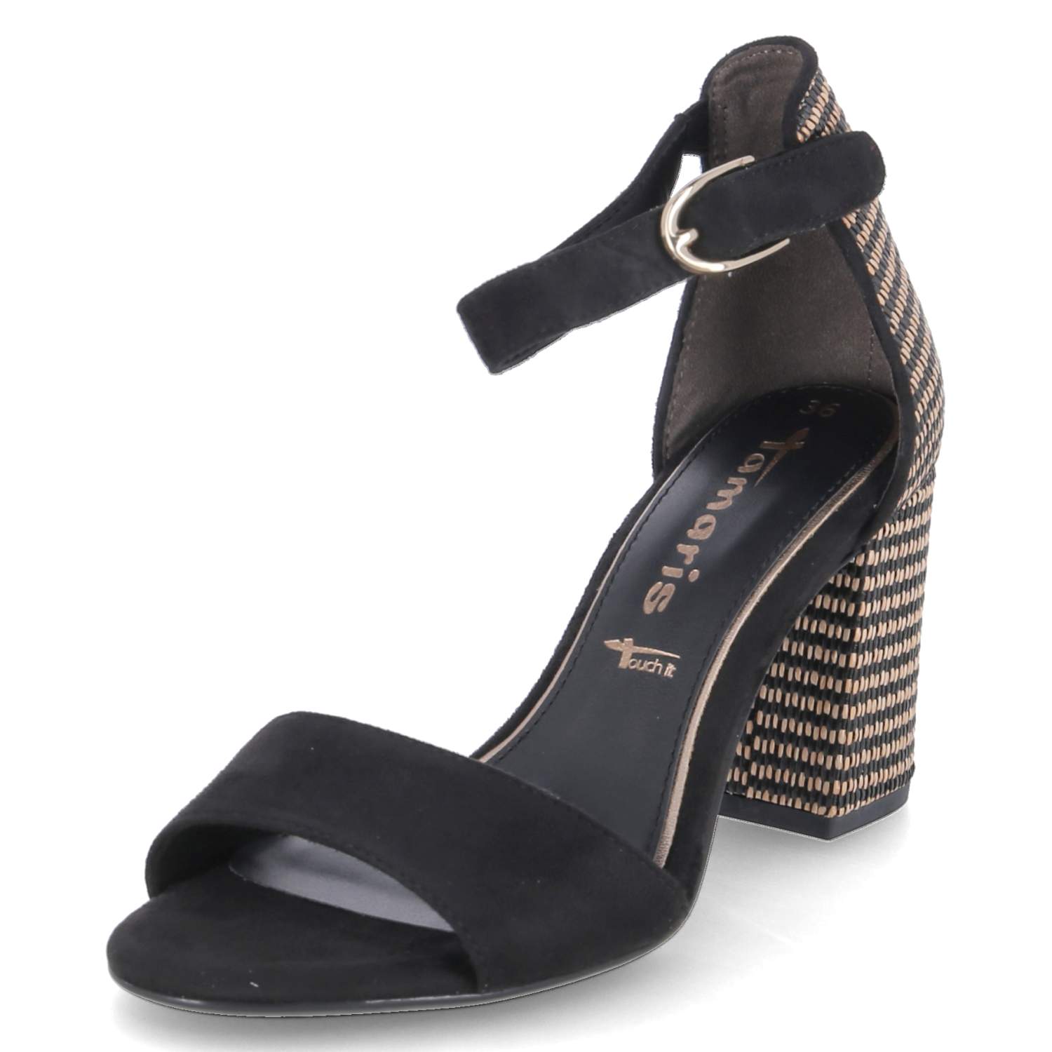 Riemchensandaletten - black comb