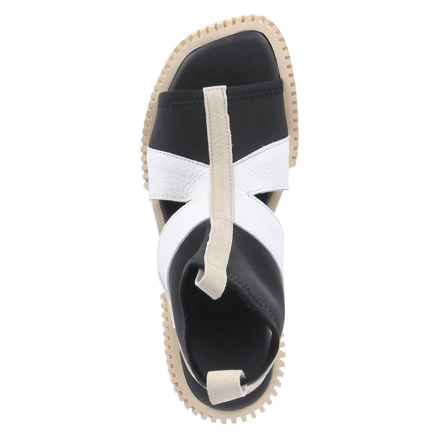 Sandalen IXOEKE - noir faience blanc