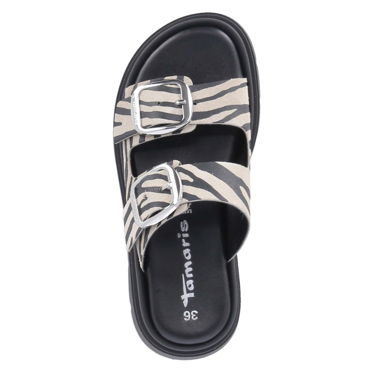 Pantoletten - zebra