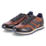 Low Sneaker - dark brown / cognac