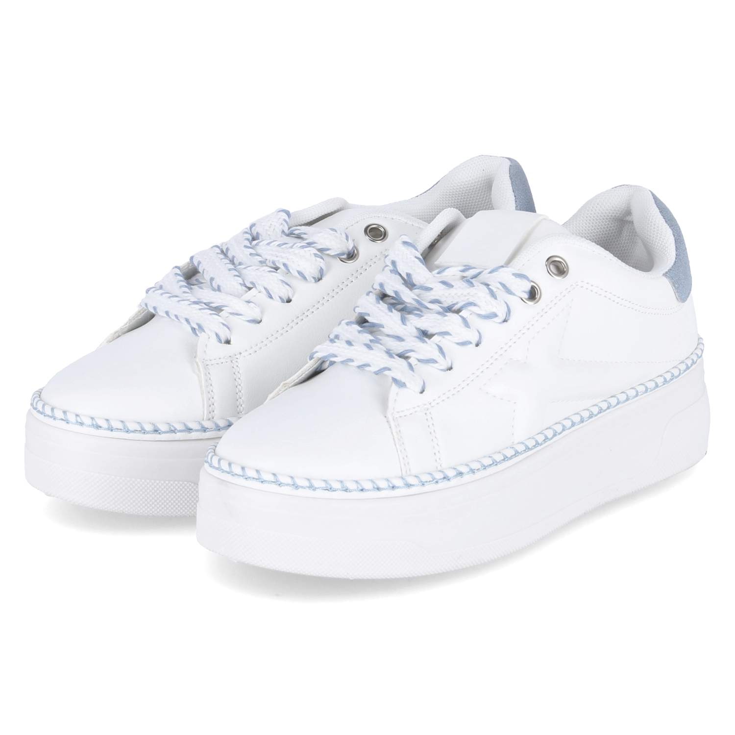 Low Sneaker - white / light blue