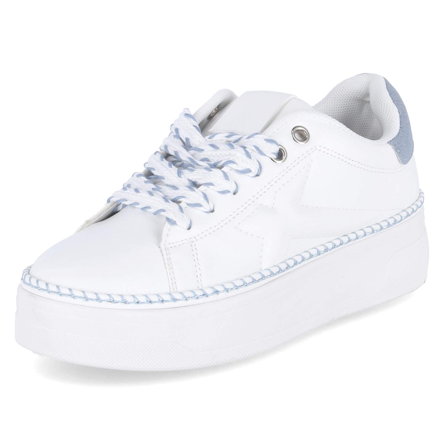Low Sneaker - white / light blue