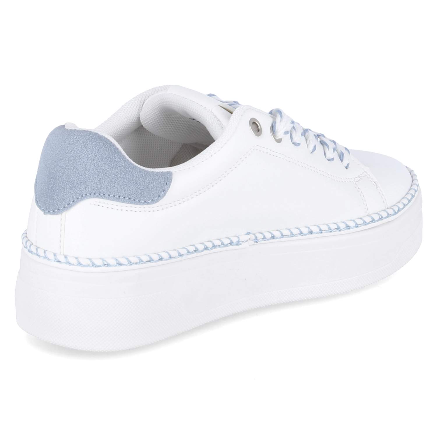 Low Sneaker - white / light blue