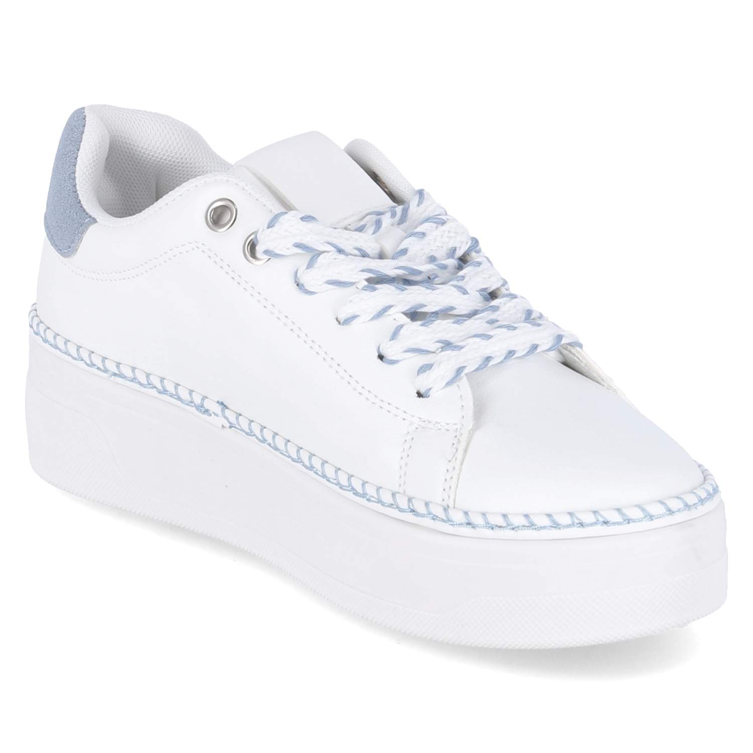 Low Sneaker - white / light blue