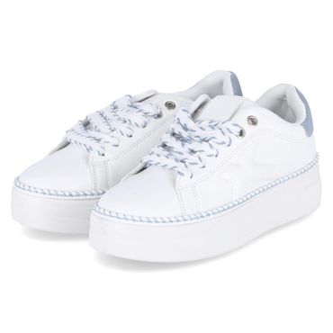 Low Sneaker - white / light blue