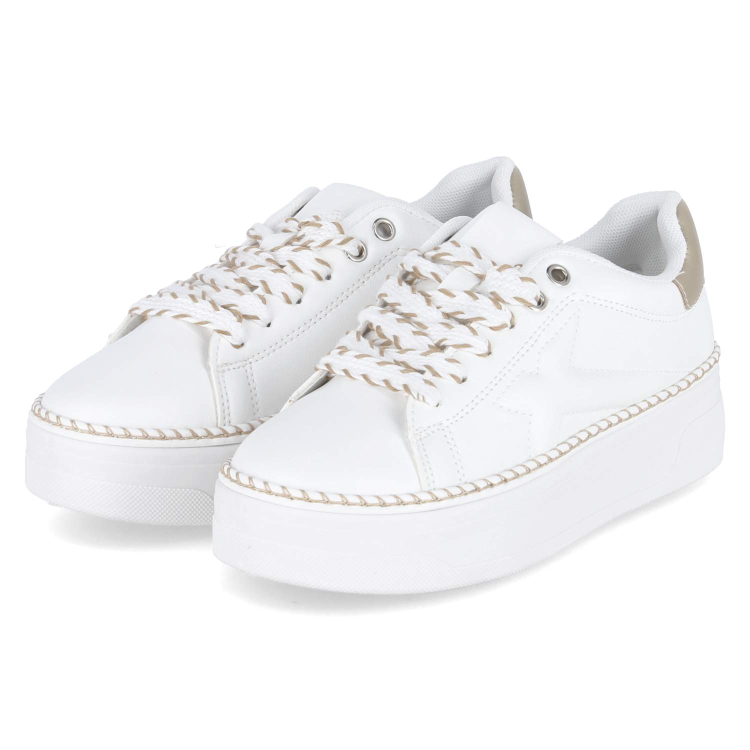 Low Sneaker - white / gold