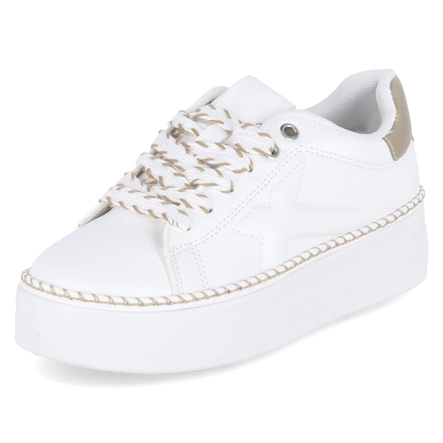Low Sneaker - white / gold