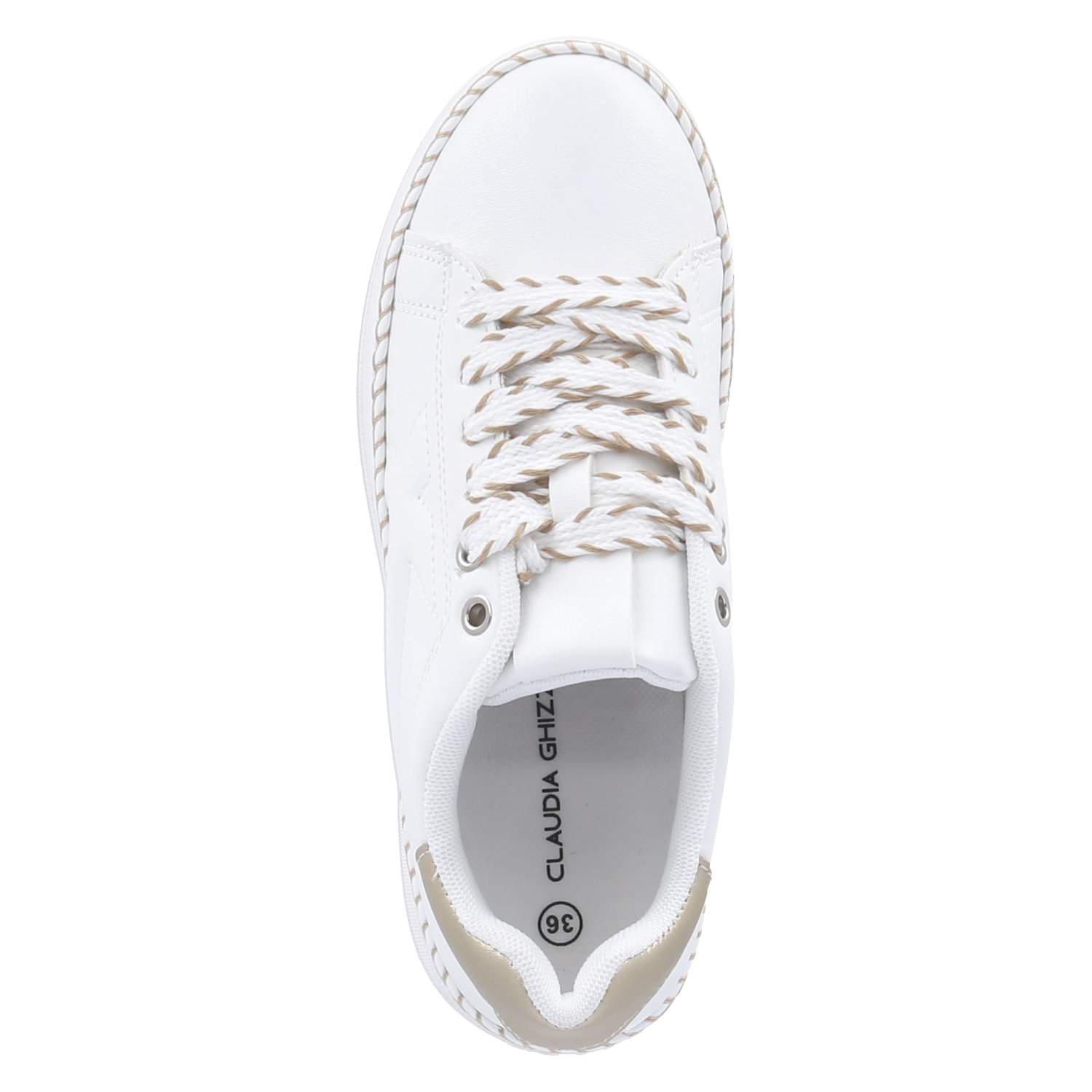 Low Sneaker - white / gold