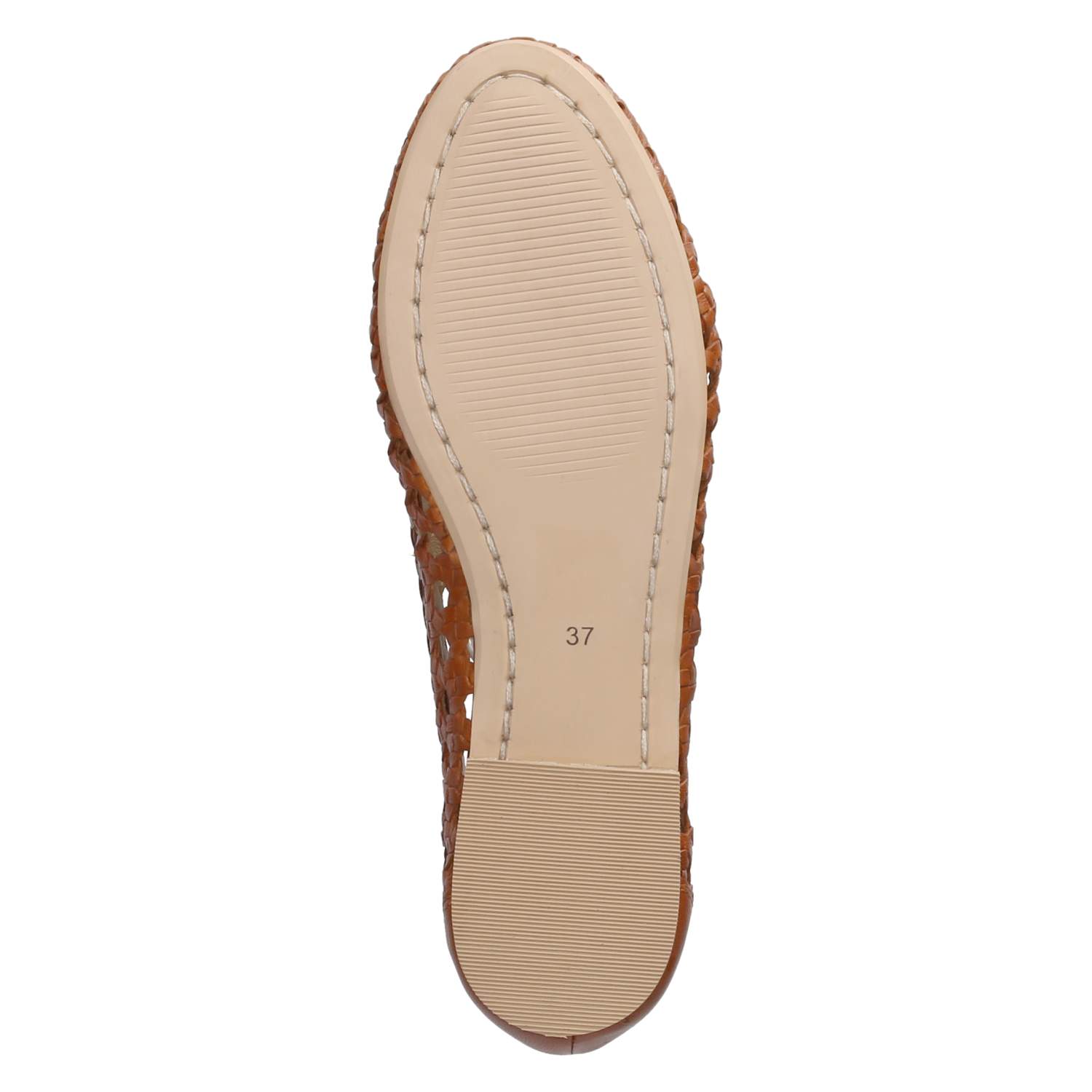 Spangenballerinas  - cognac