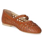 Spangenballerinas  - cognac