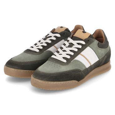 Low Sneaker - moss green-white