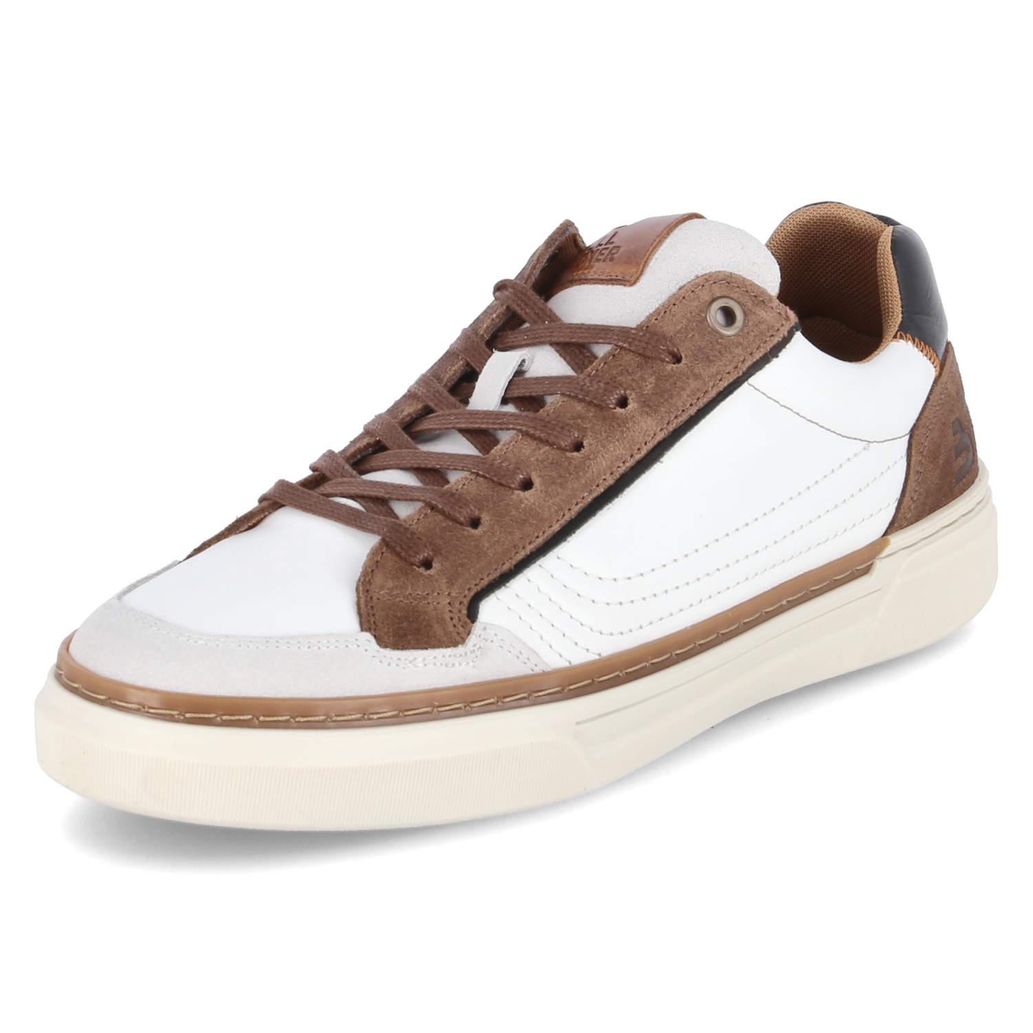 Low Sneaker - white - brown