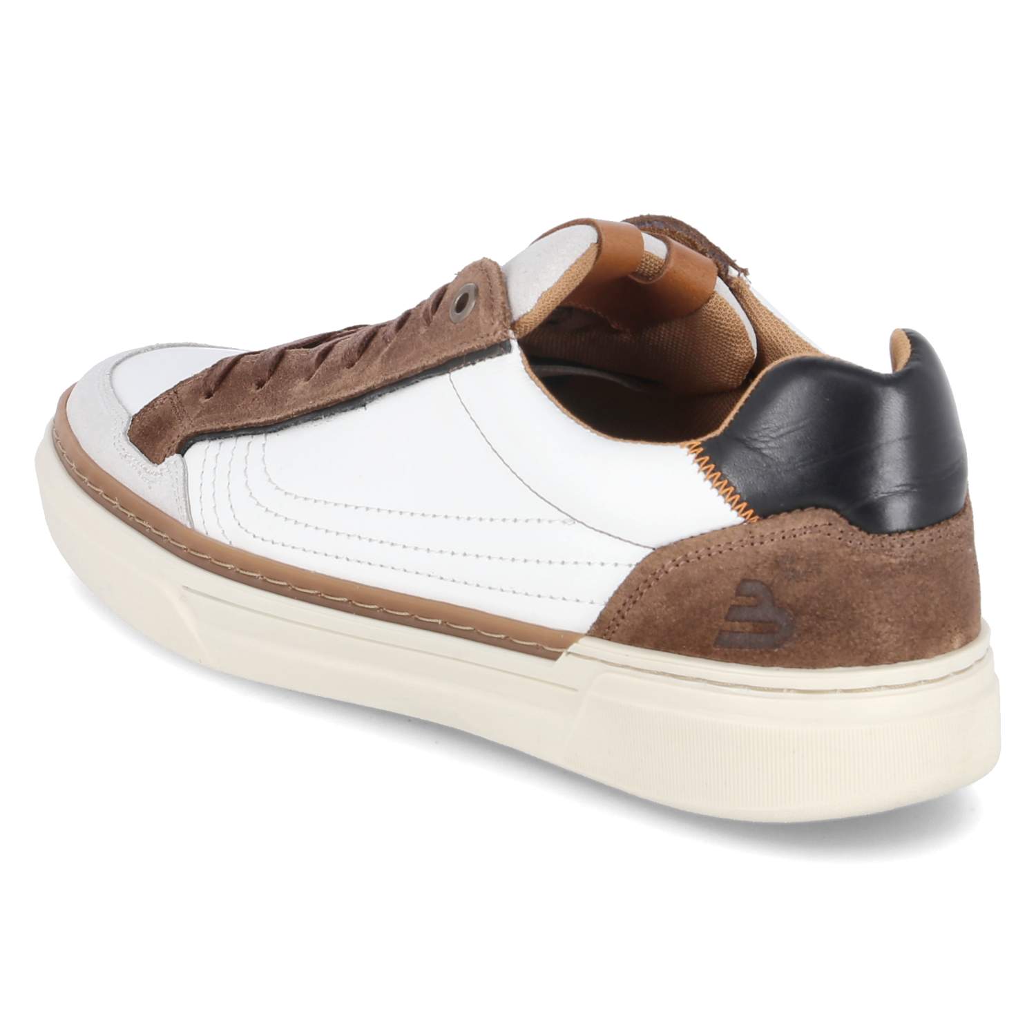 Low Sneaker - white - brown