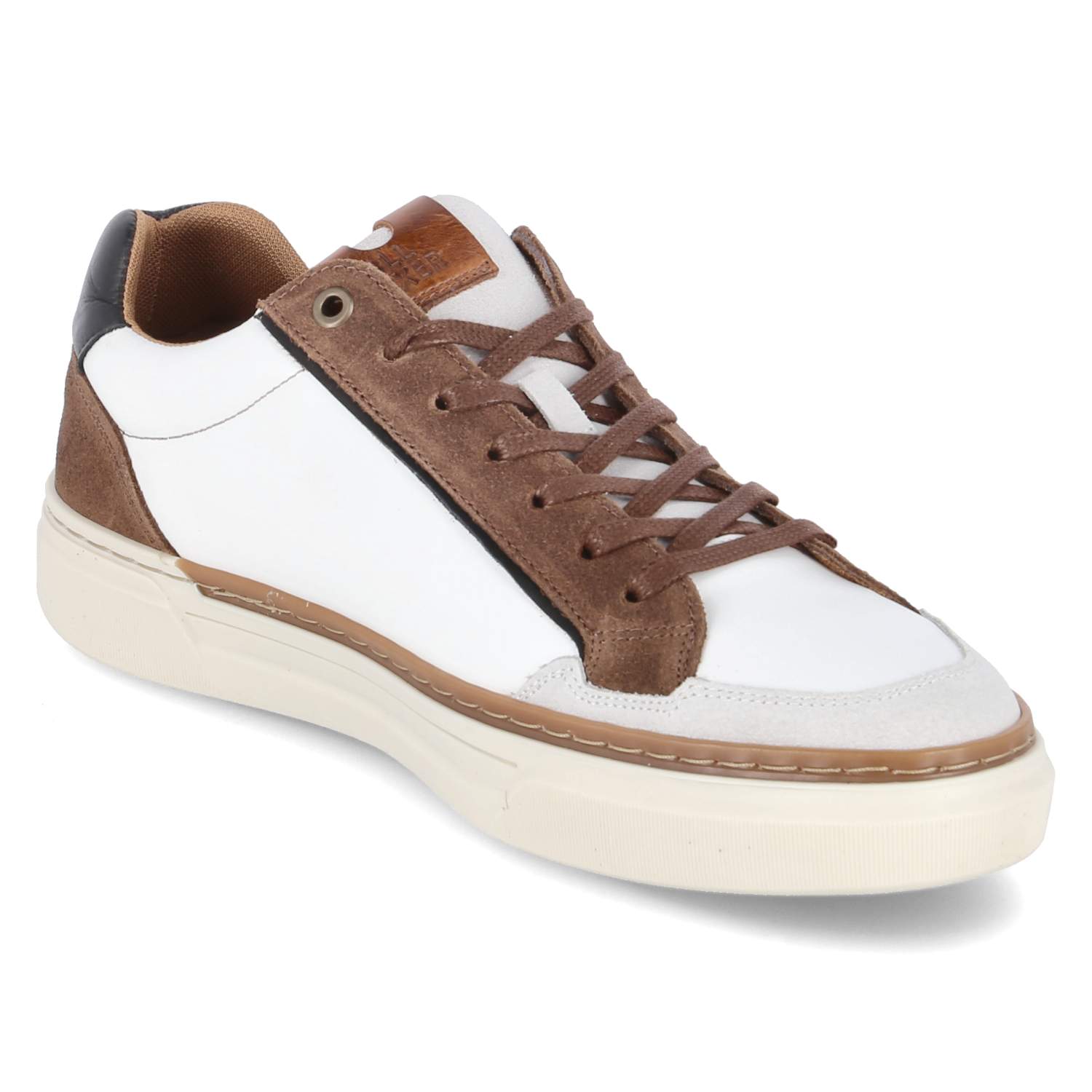 Low Sneaker - white - brown