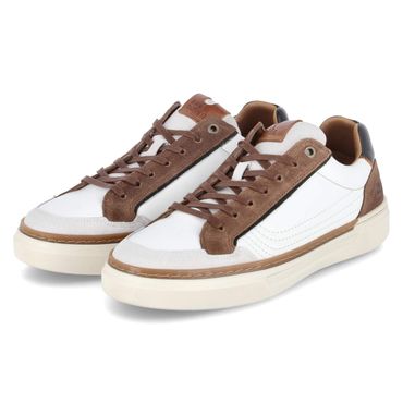 Low Sneaker - white - brown