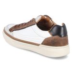 Low Sneaker - white - brown