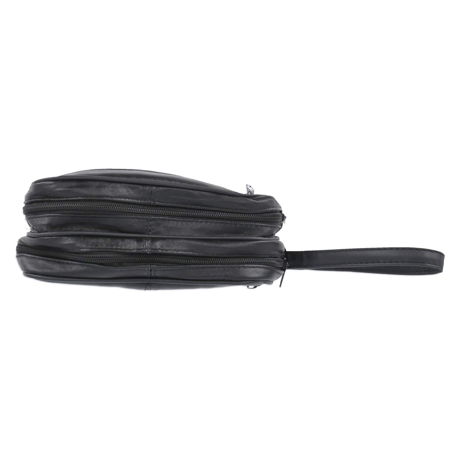 Lederhandgelenktaschen - schwarz